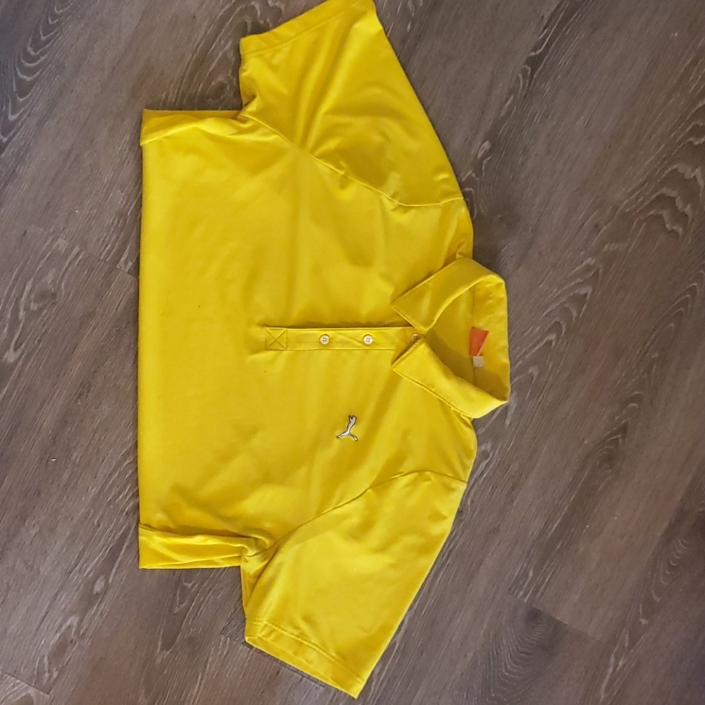 Puma yellow polo shirt